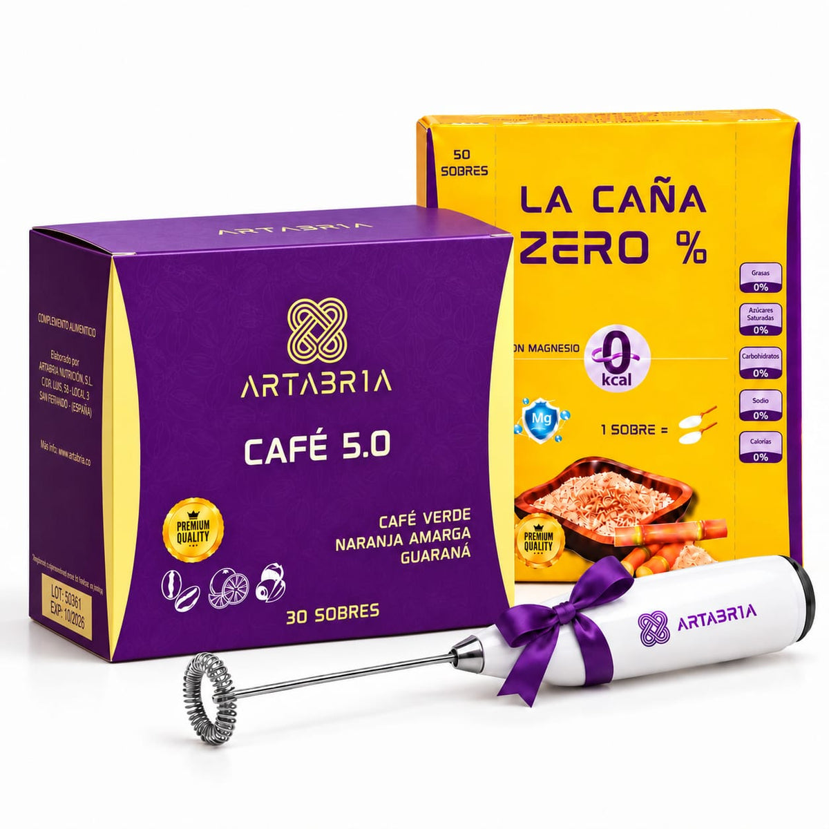 Café 5.0 Artabria y Caña Cero edulcorante con regalo de cortesía - ARTABRIA CAFE