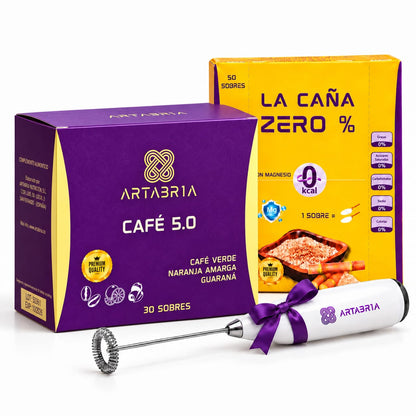 Café 5.0 Artabria y Caña Cero edulcorante con regalo de cortesía - ARTABRIA CAFE