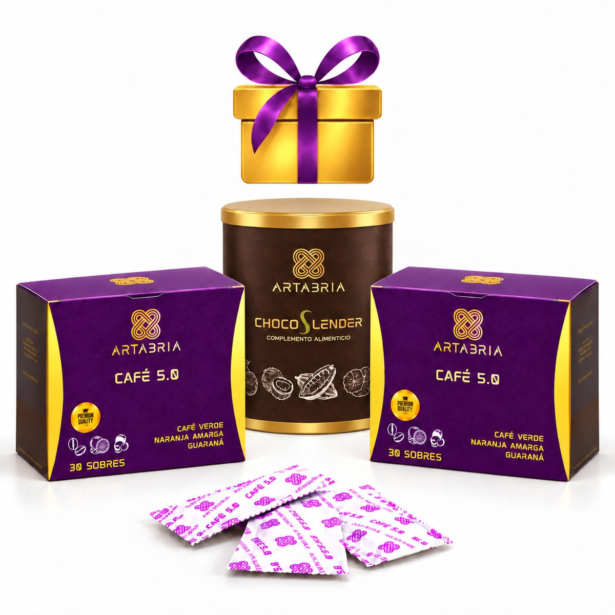 Café 5.0 Artabria (dos cajas) y Cacao ChocoSlender con regalo de cortesía - ARTABRIA CAFE
