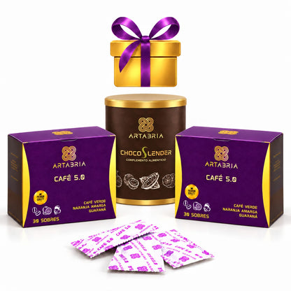 Café 5.0 Artabria (dos cajas) y Cacao ChocoSlender con regalo de cortesía - ARTABRIA CAFE