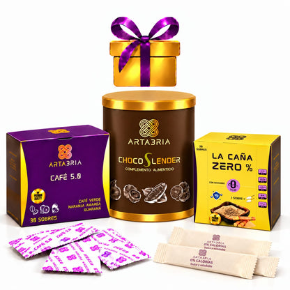 Pack Artabria Café 5.0 + Cacao Chocoslender + Caña Cero con regalo de cortesia - ARTABRIA CAFE